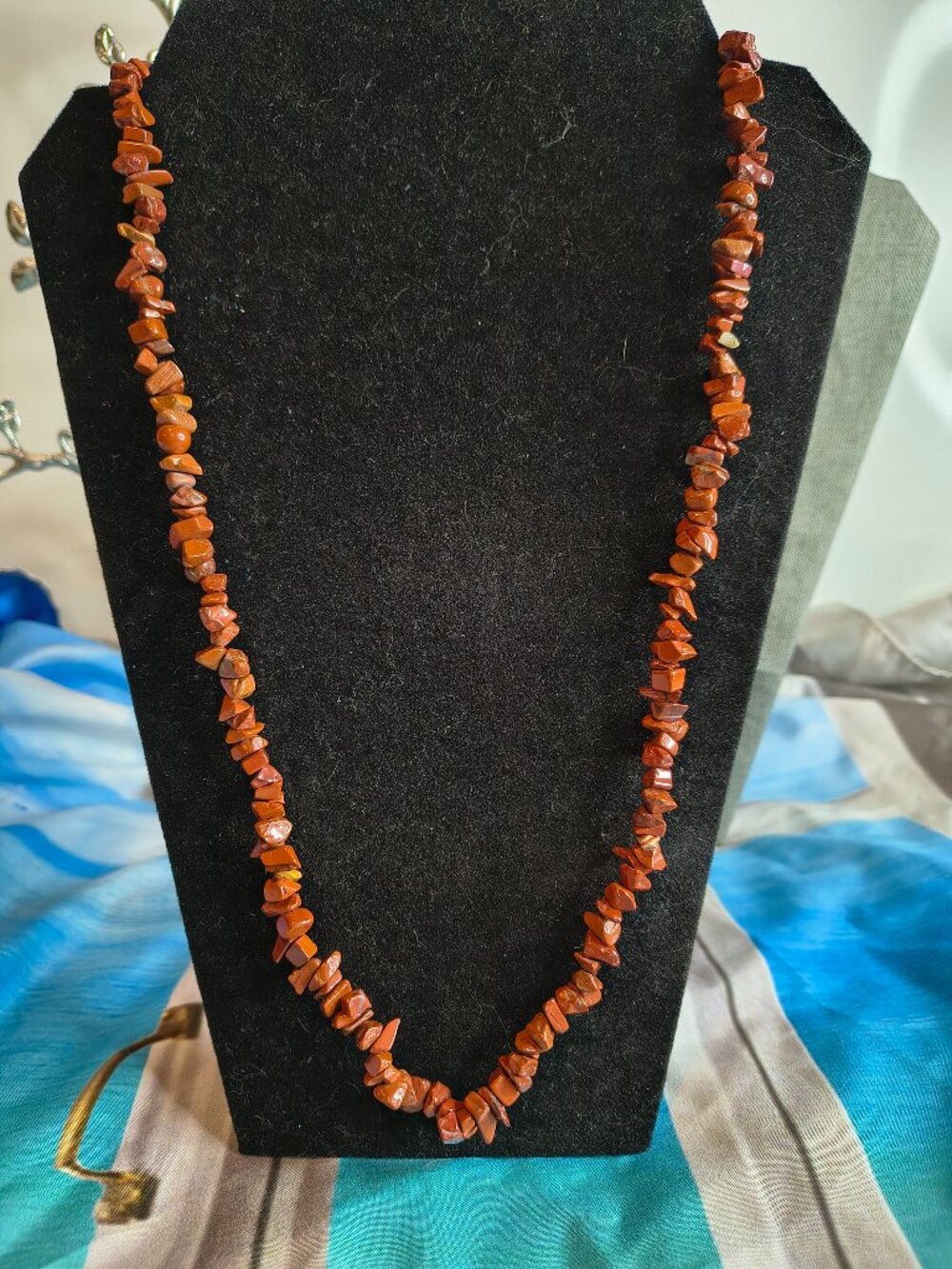 33" Strand of Red Jasper Chips